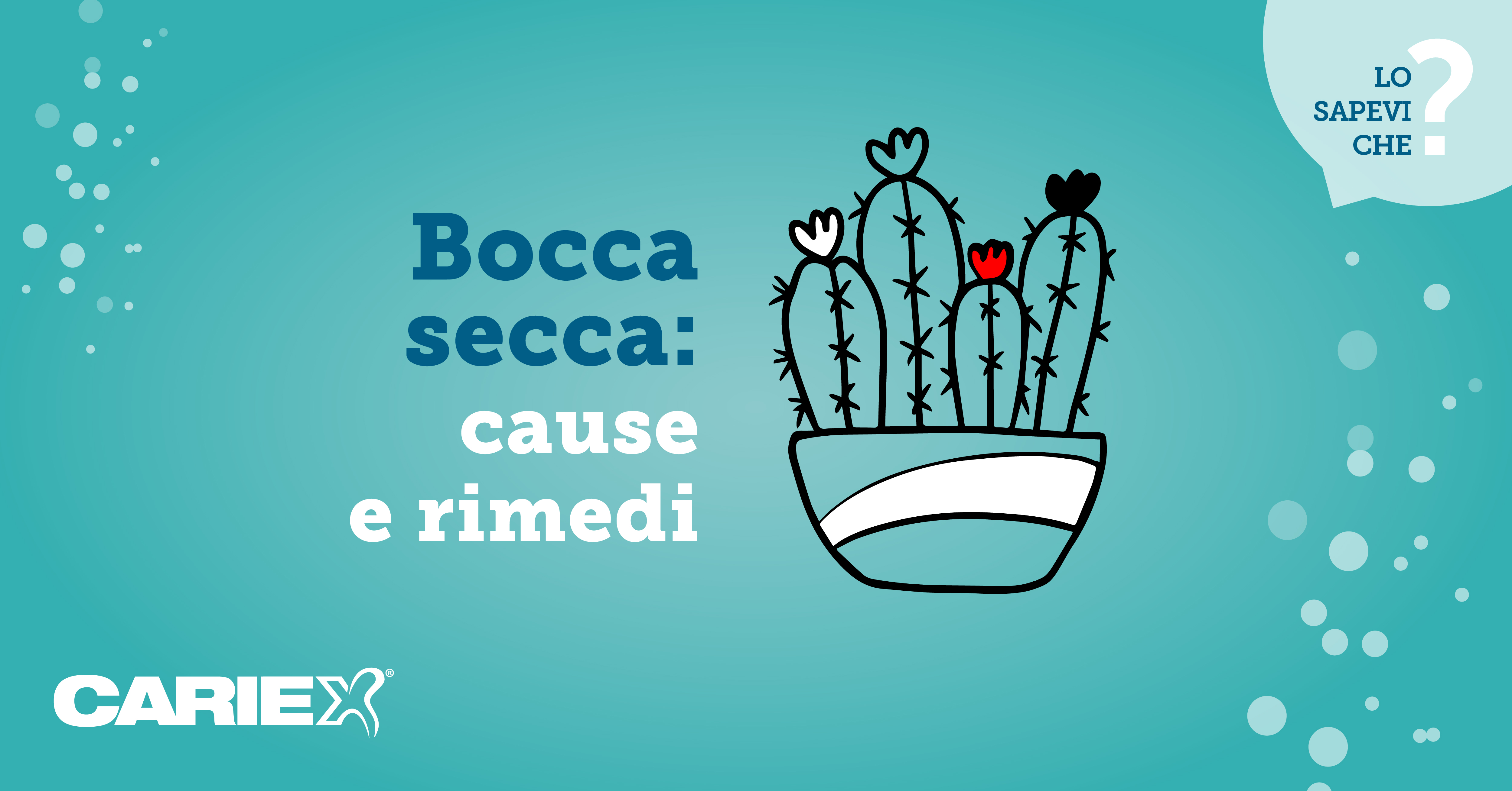 Bocca Secca cause e rimedi